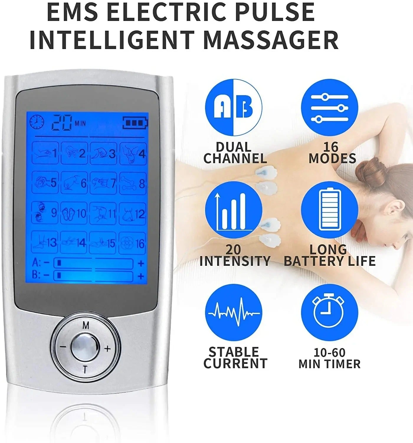Electric Muscle Stimulator and Massager